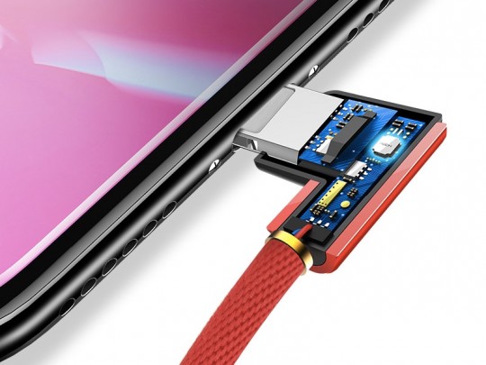 کابل تبدیل USB به لایتنینگ راک مدل L-Shape