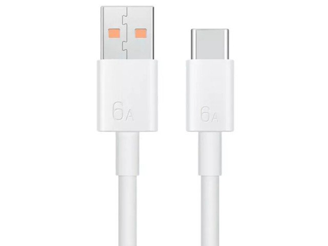 کابل سوپر شارژ تایپ سی هوآوی مدل HUAWEI 6A Data Cable 1M USB-A to USB-C
