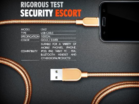 کابل فلزی تبدیل USB به USB-C الدینیو مدل LS62 بطول 1 متر