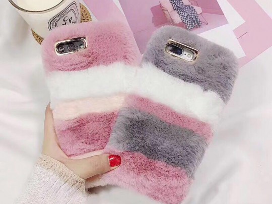 قاب طرح پشمالو رنگی مناسب برای گوشی موبایل اپل آیفون  8 -7 پلاس