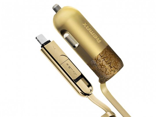 شارژر فندکی ریمکس مدل FINCHY RCC103 با کابل دو کاره