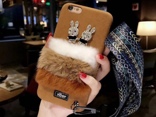 کاور HDSP مدل طرح خرگوش نگین دار مناسب برای گوشی آیفون 6