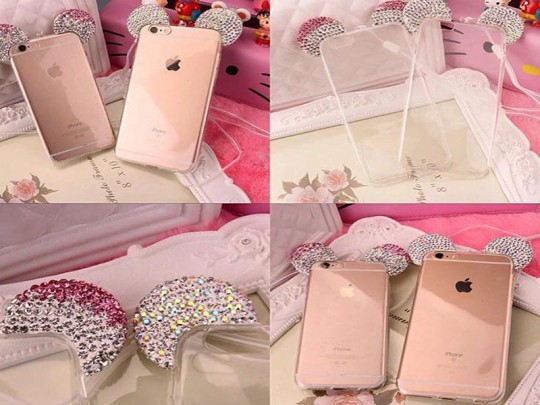 کاور ژله ای نگین دار طرح میکی ماوس مناسب برای گوشی موبایل اپل آیفون 7/8 Plus