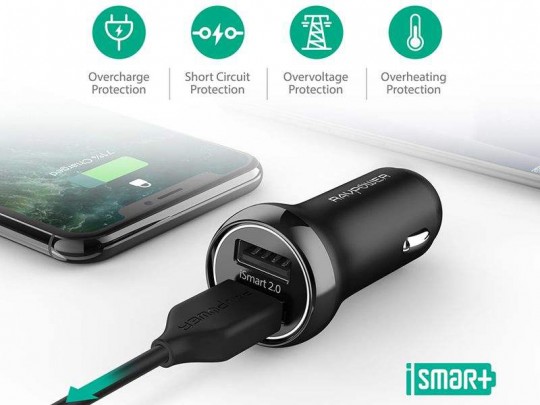 شارژر فندکی راو پاور مدل RP-PC085