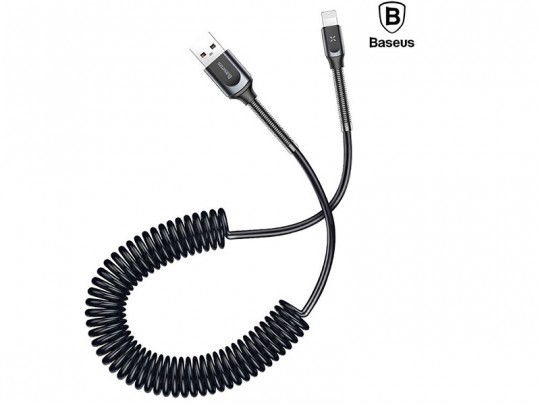 کابل تبدیل USB به لایتنینگ بیسوس مدل Double Spring Data Cable