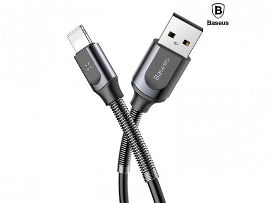کابل تبدیل USB به لایتنینگ بیسوس مدل Double Spring Data Cable