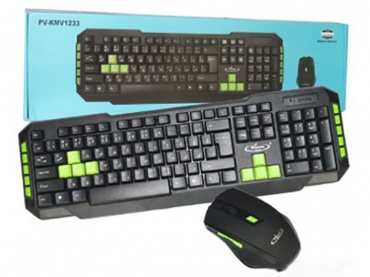 ماوس و کیبورد بی سیم ونوس مدل PV-KMV1233