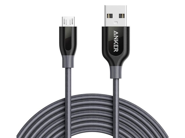کابل تبدیل USB به Micro-USB انکر مدل A8143 PowerLine Plus به طول 1.8 متر