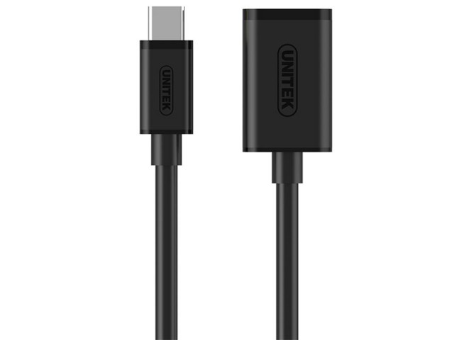 کابل تبدیل 3.0 USB به USB-C یونیتک مدل Y-C476BK بطول 20 سانت
