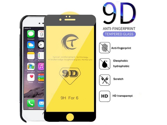 محافظ صفحه نمايش مدل 9D مناسب برای گوشی موبايل آیفون 6