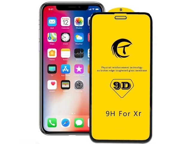 محافظ صفحه نمايش مدل 9D مناسب برای گوشی موبايل آیفون Xr