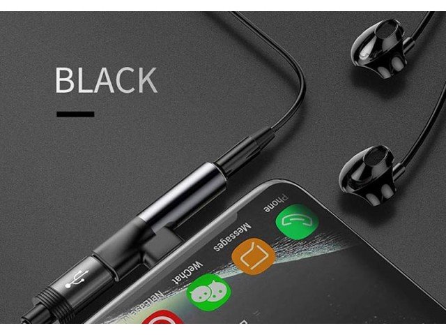مبدل تایپ سی به  تایپ سی و جک 3.5MM صدا بیسوس مدل Audio Converter L41 Type-C To 3.5mm