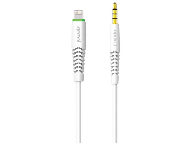 کابل تبدیل لایتنینگ به جک 3.5mm صدا پرودو مدل PD-MBJ150LX-WT