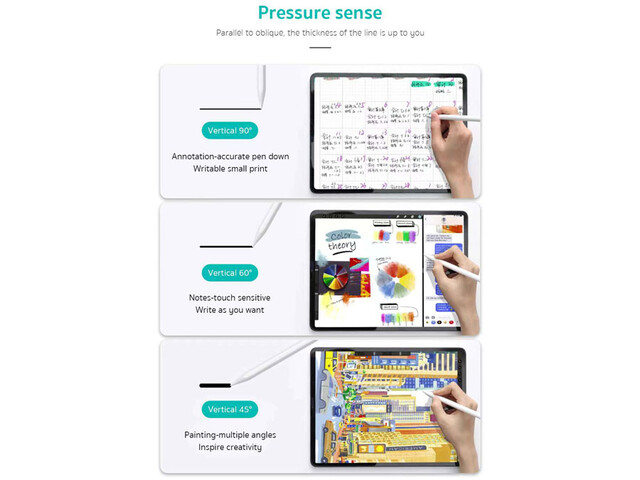 Coteetci Drawing pen Tri-fold voltage Semi-transparent PC shell Mini6 set 61029-BK