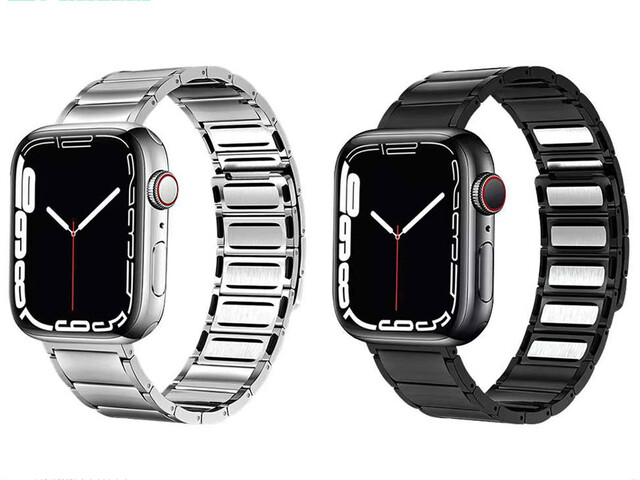 بند اپل واچ استیل 42/44/45 میلیمتری کوتتسی Cottetci W87 strong magnetic stainless steel watch band 22018-BK