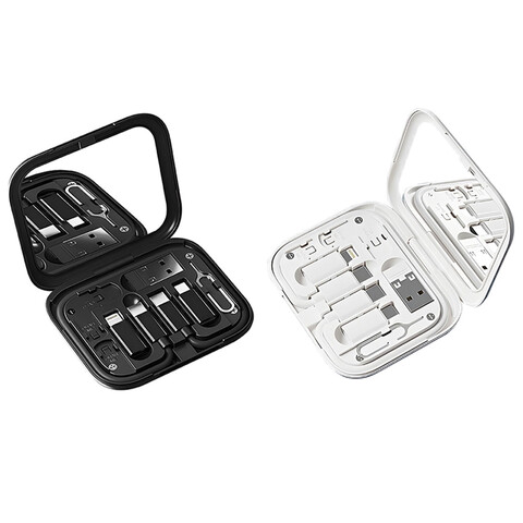 جعبه نگه داری کابل و مبدل 8 کاره کوتچی مدل Coteci 8-in-1 Data Cable Storage Box 87702
