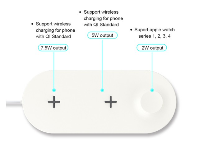 شارژر وایرلس دیویا مدل EA157 3 In 1 Wireless