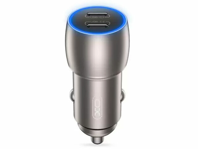 شارژر فندکی تایپ سی دو پورت 40 وات ایکس او XO CC51 Intelligent Dual PD40W Car Charger