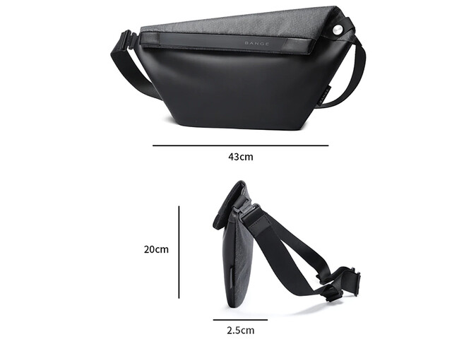 کیف قفسه سینه بنج مناسب برای آیپد 7.9 اینچ  Bange BG-7396 Men Waterproof Crossbody Chest Bag