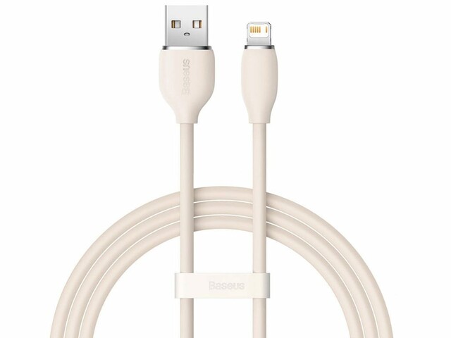 کابل یواسبی به لایتنینگ بیسوس  Baseus CAGD000004 Jelly Liquid Silica Gel USB to iP Fast Charging Data Cable 2.4A 1.2M
