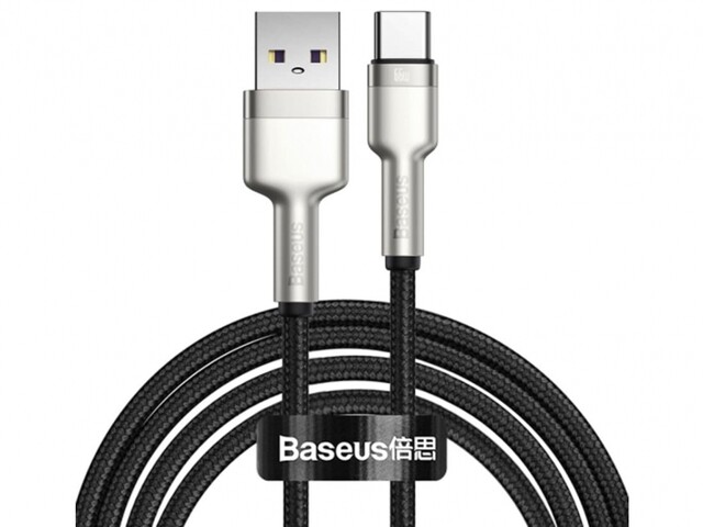 کابل تایپ سی شارژر سریع هوآوی 66 وات بیسوس Baseus Cafule Series Metal Data Cable USB to Type-C 2m CAKF000101