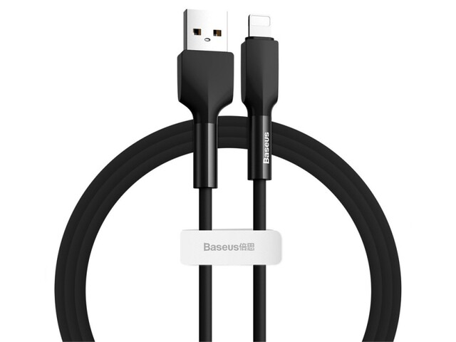کابل شارژ سیلیکونی لایتنینگ بیسوس  Baseus Silica Gel LightningCable 1M