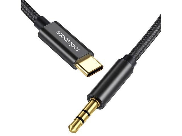 کابل صدا تایپ سی به 3.5 میلیمتری راک Rock CA10 Type-C to 3.5mm AUX Audio Cable
