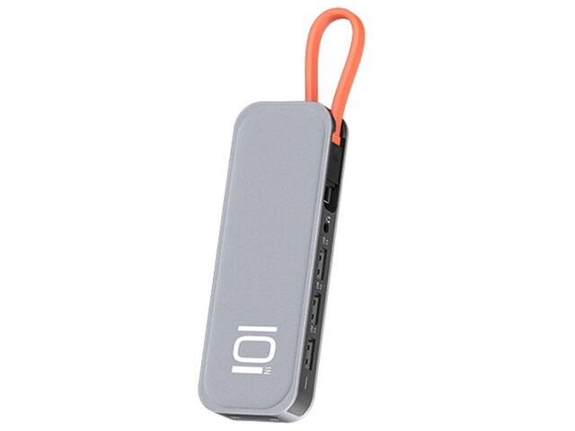 هاب چندکاره 10 پورت تایپ سی راک Rock TR01 Multifunctional Extension Hub Adapter