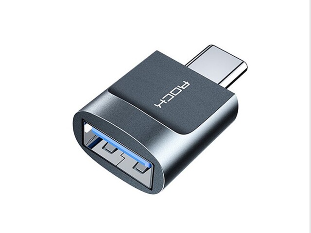 مبدل یو اس بی 3.0 به تایپ سی راک ROCK USB AF to Type-C 3.0 Adapter