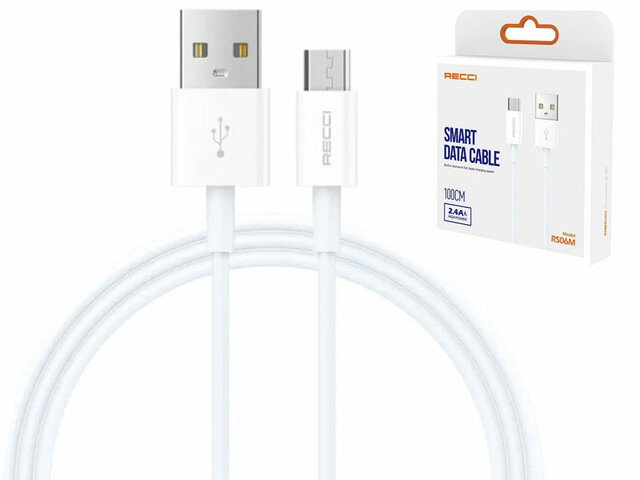 کابل شارژ سریع یو اس بی به میکرو یو اس بی 2.4 آمپر رسی RS06M