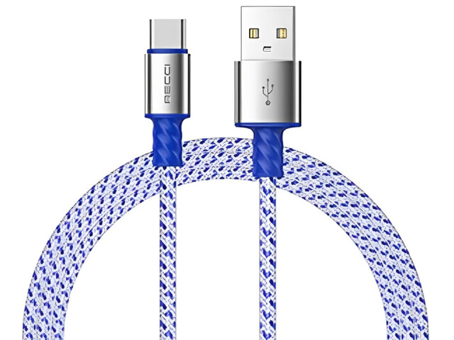 کابل شارژ سریع یو اس بی به تایپ سی 5 آمپر یک متری رسی RTC-P37C