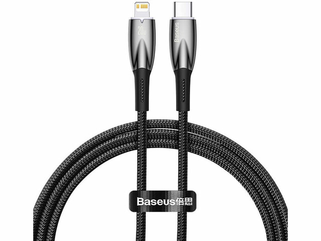 کابل تایپ سی به لایتنینگ 20 وات یک متری بیسوس Baseus Glimmer PD Fast Charging Data Cable CADH000001