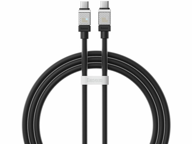 کابل تایپ سی به تایپ سی 100 وات بیسوس Baseus CoolPlay Series Fast Charging Cable Type-C - Type-C 100W 1m