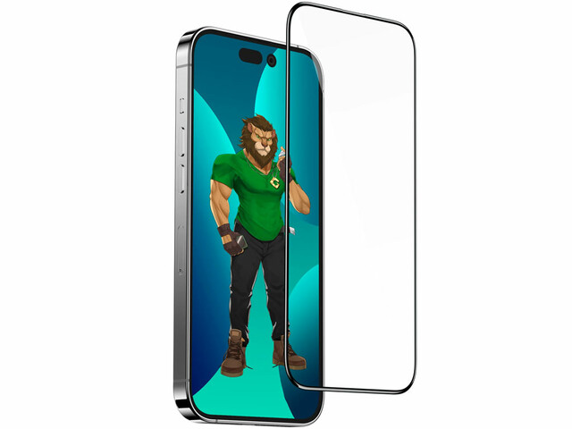 گلس آیفون 14 پرومکس سه بعدی گرین Green iPhone 14 Pro Max 3D Elegant Glass GN3DPHD14ProMax