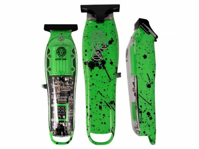 ماشین اصلاح موی سر و ریش تراش شارژی گرین لاین Green Lion Transparent Pro Hair Trimmer GNTPROTMRGN