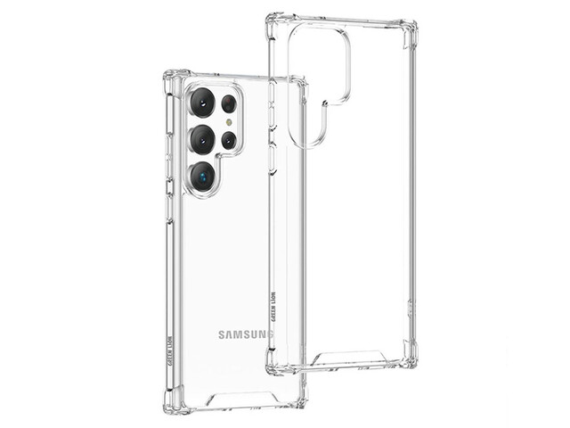 قاب شفاف سامسونگ گلکسی S23 اولترا گرین Green Lion 360° Anti-Shock Case Samsung Galaxy S23 Ultra