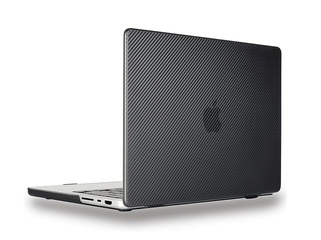 کاور محافظ مک بوک پرو 14 اینچ 2021 طرح فیبر کربن گرین Green Carbon Fiber Grain Ultra-Slim Hard Shell MacBook Pro 14" 2021 Case