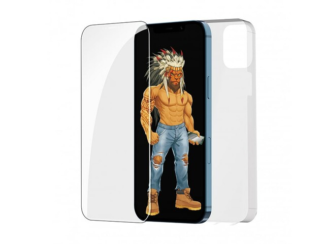 برچسب محافظ 360 درجه آیفون 12 و 12 پرو مکس گرین Green iphone 12/12 Pro Zero Sense Nano HD Screen Protector