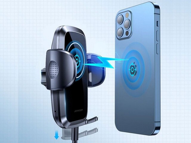 شارژر وایرلس و پایه نگهدارنده موبایل داخل خودرو جویروم Joyroom Wireless car charger holder (air vent version) JR-ZS241