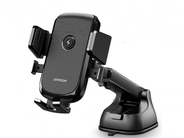 شارژر وایرلس و پایه نگهدارنده موبایل داخل خودرو جویروم Joyroom Mechanical Wireless charging car holder (dashboard) 15W JR-ZS213
