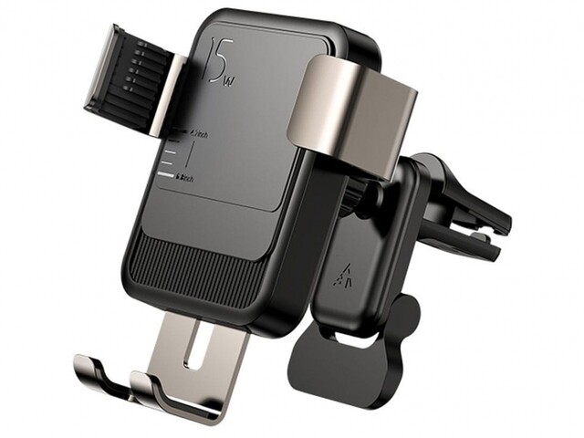 شارژر وایرلس و پایه نگهدارنده مغناطیسی جویروم Joyroom Wireless charging gravity car holder(air vent) 15W JR-ZS220