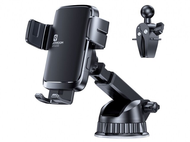 شارژر وایرلس و پایه نگهدارنده مغناطیسی جویروم Joyroom Electric rotary wireless car charger holder JR-ZS242