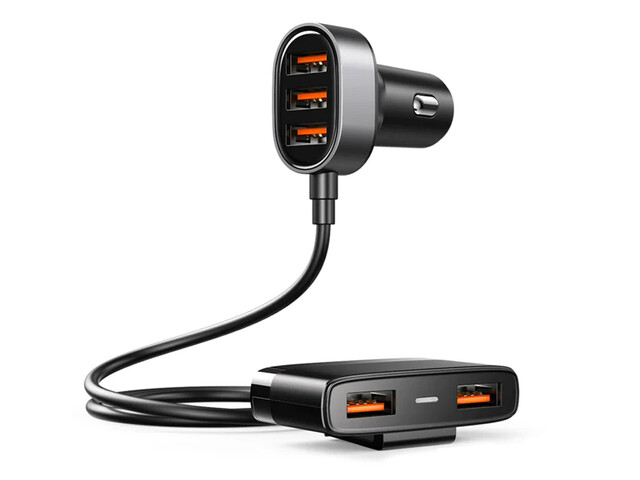 شارژر فندکی فست شارژ ماشین 5 پورت جویروم JR-CL03