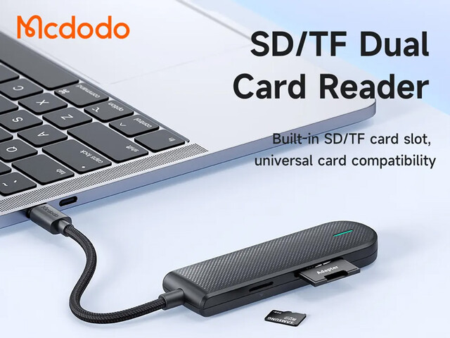 قیمت خرید هاب 5 پورت تایپ سی مک دودو Mcdodo HU-143 5in1 USB-C Hub