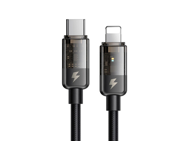 کابل هوشمند تایپ سی به لایتنینگ 36 وات 1.8 متری مک دودو Mcdodo Auto Power Off Type-C to Lightning Data Cable