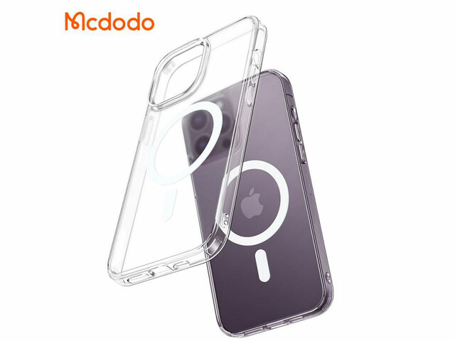 قاب محافظ مگ سيف آیفون 14 پرومکس شفاف مک دودو  Mcdodo Crystal PC-3093 Apple iPhone 14 Pro Max Magsafe Case