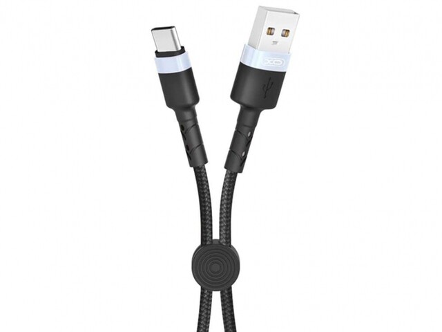 کابل شارژ پاوربانکی یواس‌بی به تایپ‌سی 25 سانتیمتری ایکس‌او XO Convenient usb cable with clip type-c NB117
