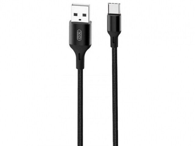 کابل شارژ سریع یواس‌بی به تایپ‌سی یک متری ایکس‌او XO braided data cable Type-c NB143