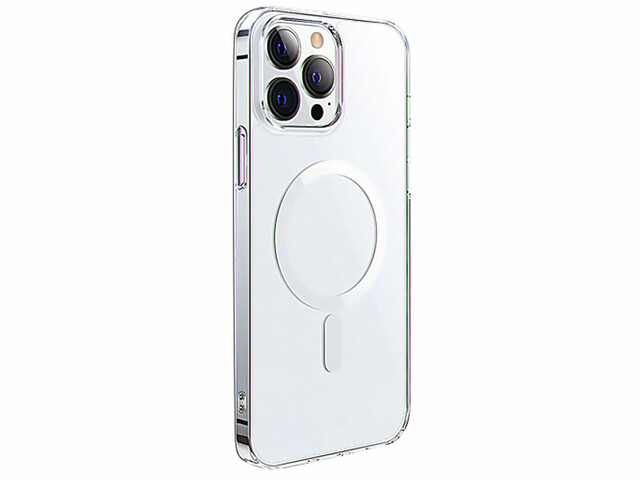 قاب مگنتی شفاف آیفون 14 پرومکس 6.7 اینچ ویوو Wiwu Crystal Magnetic Phone case IP14 6.7'' pro Max MCC-101