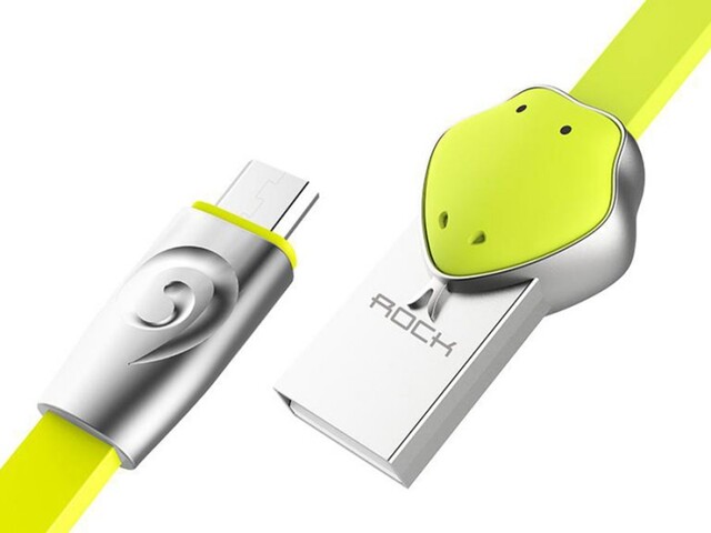 کابل میکرو یو اس بی طرحدار راک Rockspace Snake Micro USB Cable 1M